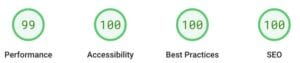 Mobile report from Google PageSpeed Insights