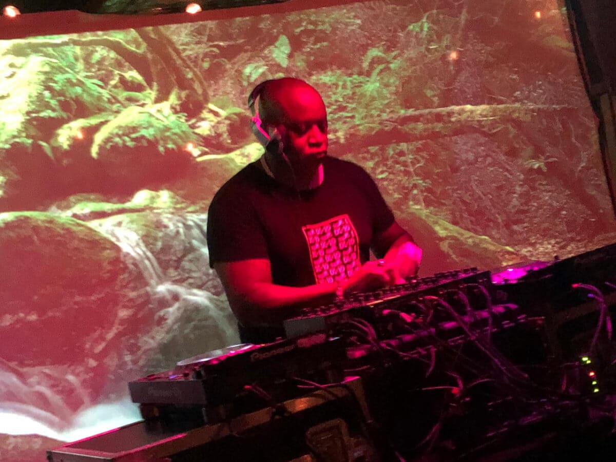 DJ performing on stage