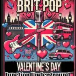 AI Poster with Union Jack for Britpop night